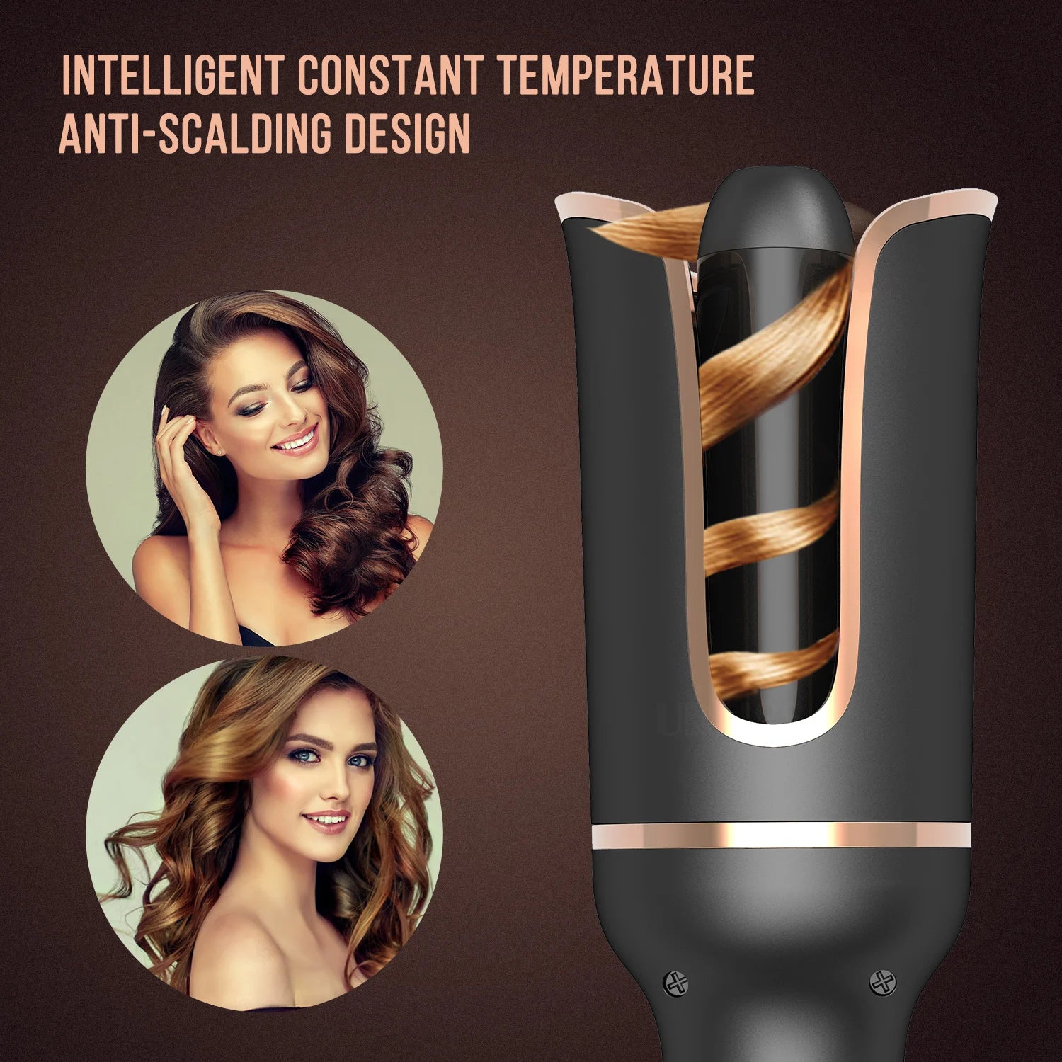 Automatic Curling Iron Rotating Professional Curler Styling Tools for Curls Waves Ceramic Curly Magic Hair Curler Beach Waves