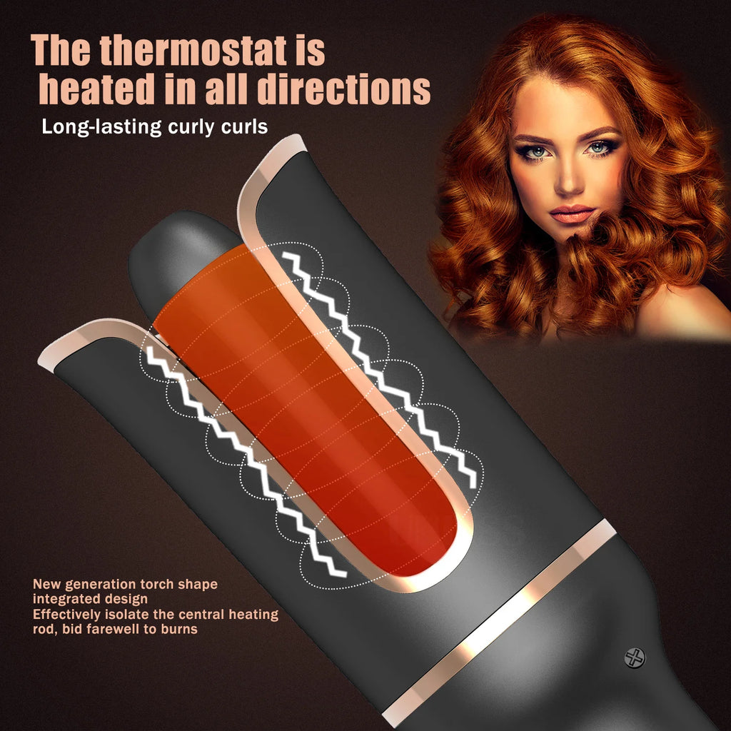 Automatic Curling Iron Rotating Professional Curler Styling Tools for Curls Waves Ceramic Curly Magic Hair Curler Beach Waves