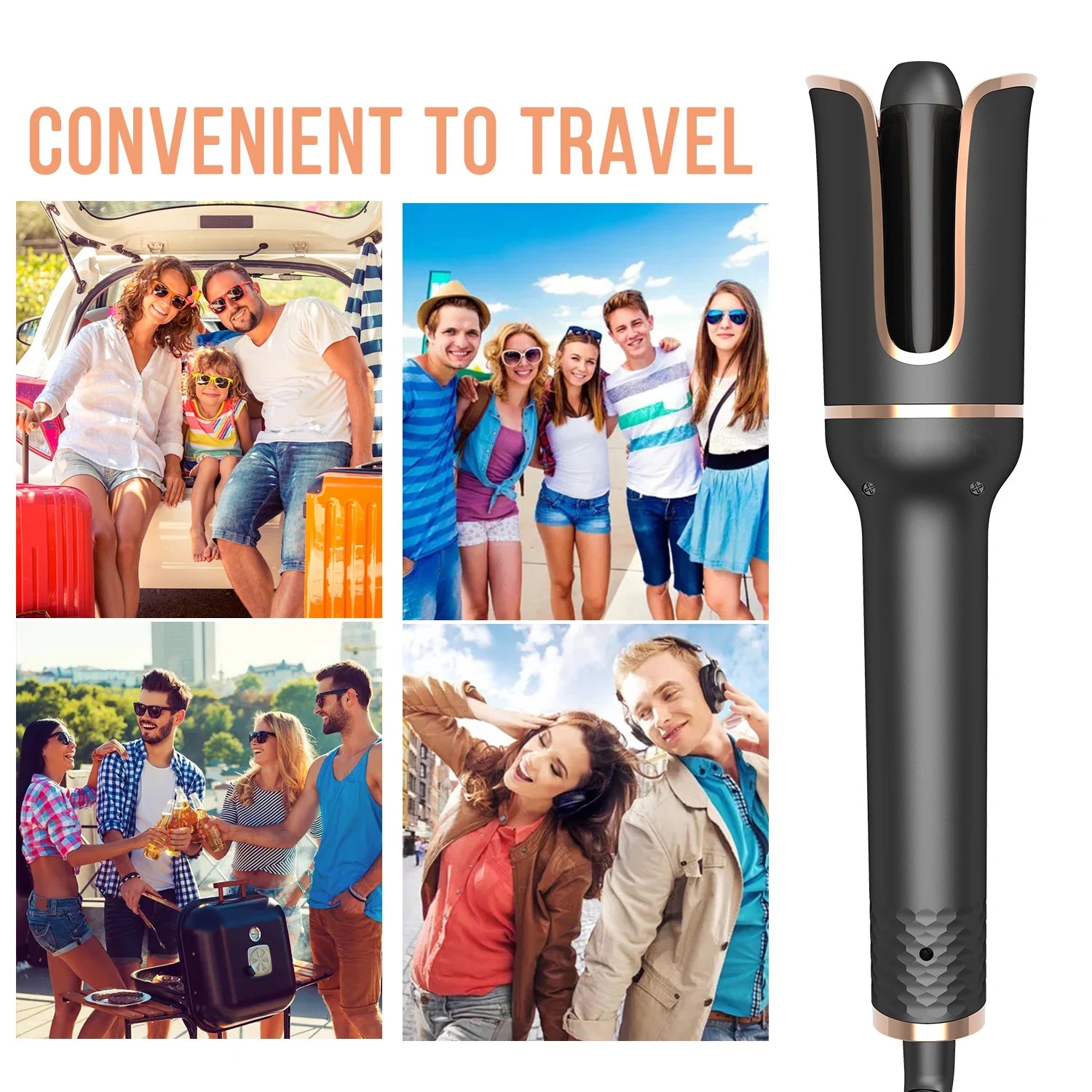 Automatic Curling Iron Rotating Professional Curler Styling Tools for Curls Waves Ceramic Curly Magic Hair Curler Beach Waves