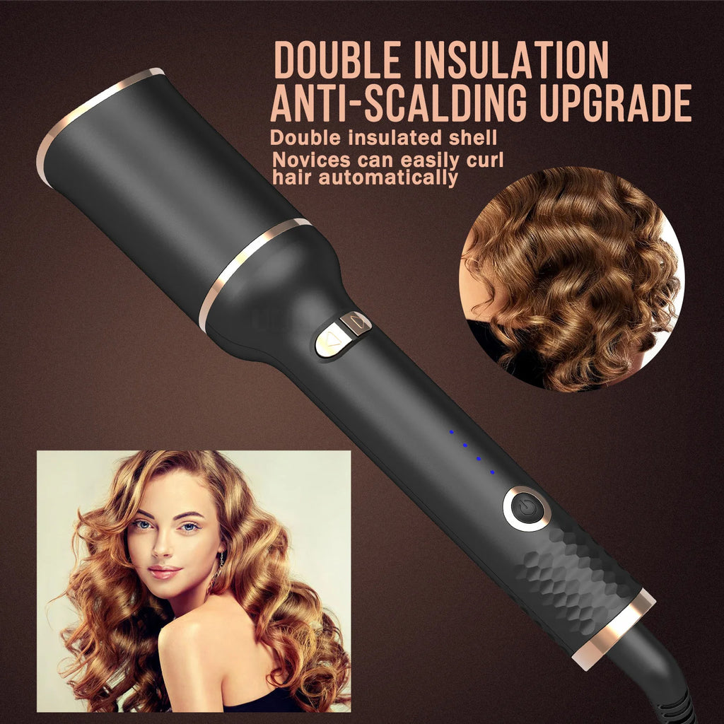 Automatic Curling Iron Rotating Professional Curler Styling Tools for Curls Waves Ceramic Curly Magic Hair Curler Beach Waves
