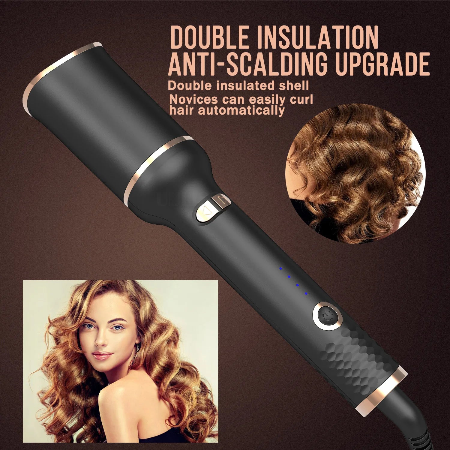 Automatic Curling Iron Rotating Professional Curler Styling Tools for Curls Waves Ceramic Curly Magic Hair Curler Beach Waves