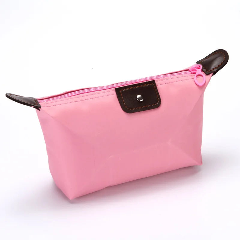 Korean Dumpling Cosmetic Bags Travel Handbag Portable Women Makeup Holder Toiletry Pouch Waterproof Candy Colored Beauty Purse