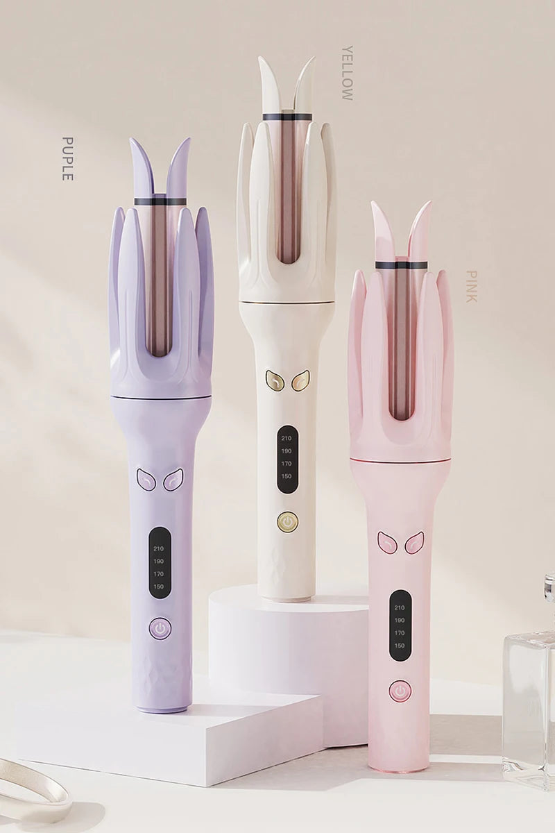 Automatic Hair Curler 28mm Negative Ions Electric Ceramic Curling Hair Stick Rotating Curl Waves Anti-Tangle Curling Iron Styler