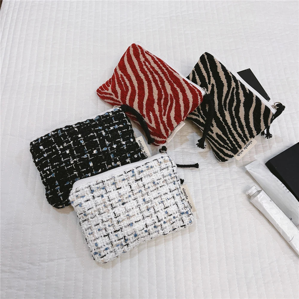 Fashion Korean Travel Coin Purse Lipstick Cosmetic Small Storage Bag Cute Women Makeup Handbags Wallet Organizer Pouch Card Bags