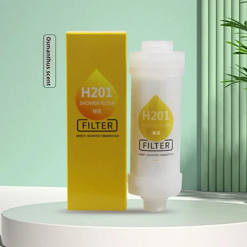Shower filter contains fragrance, vitamin C softener, hard water purifier to remove residual chlorine, bathroom accessories
