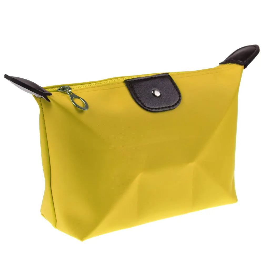 Korean Dumpling Cosmetic Bags Travel Handbag Portable Women Makeup Holder Toiletry Pouch Waterproof Candy Colored Beauty Purse