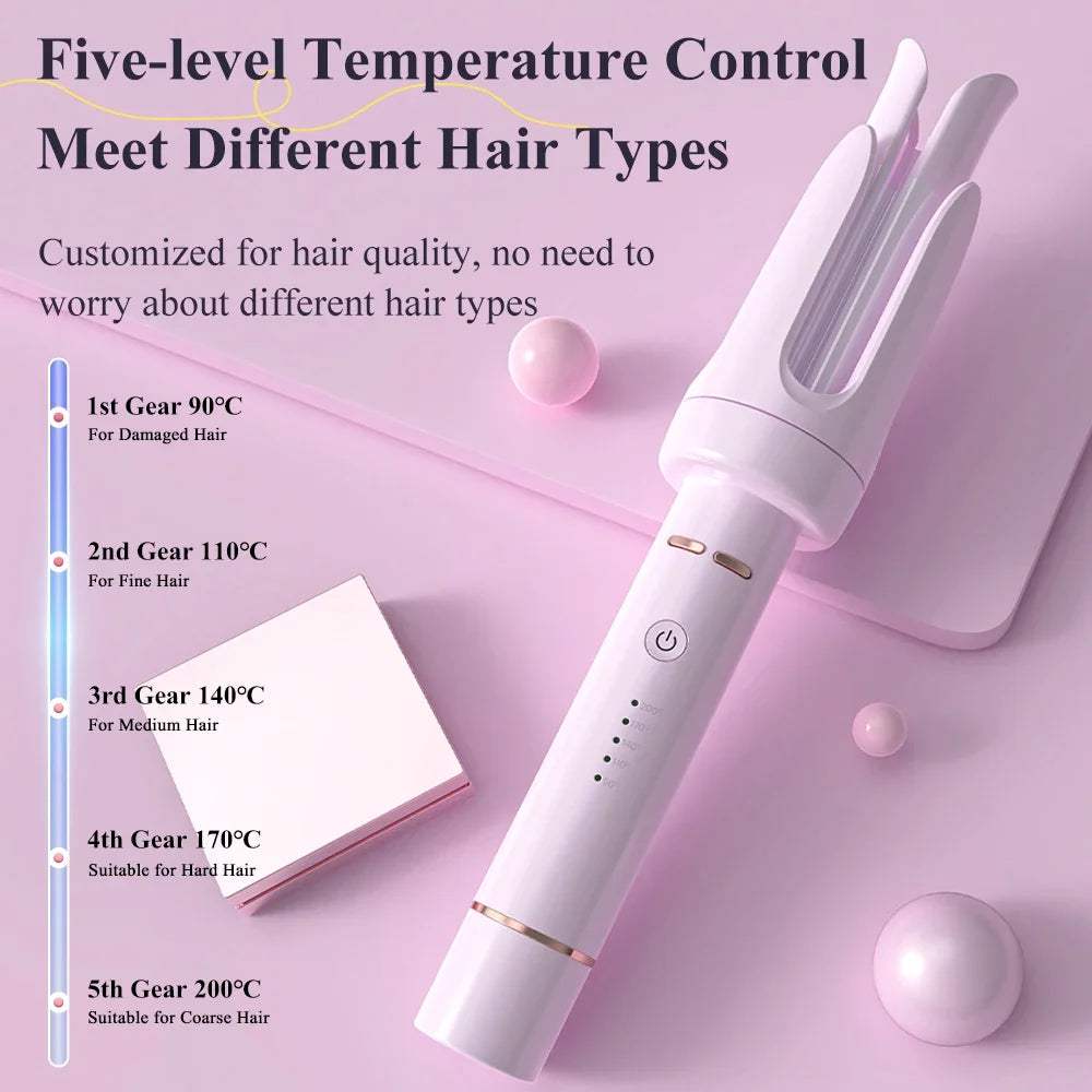 Automatic Curling Iron 32 mm Big Roll Anion Ceramic Hair Curler 4-Speed Adjustable Fast Heating Fashion Styling Tools