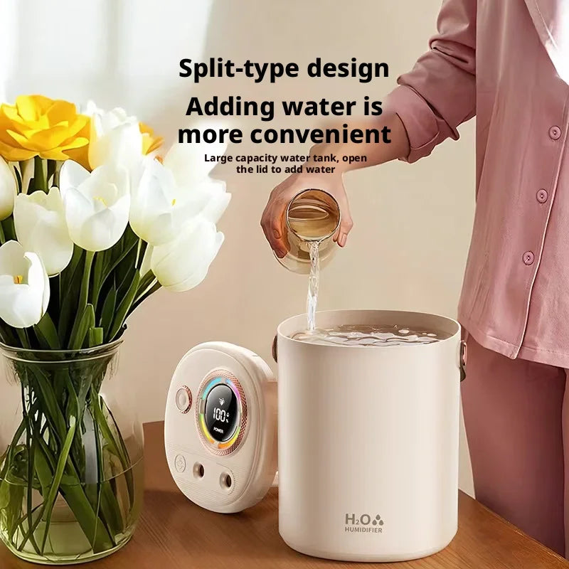 New Humidifier with USB Port Baby & Mom Friendly Ultra-Quiet Large-Capacity Water Tank Constant Humidity & Hydration for Bedroom