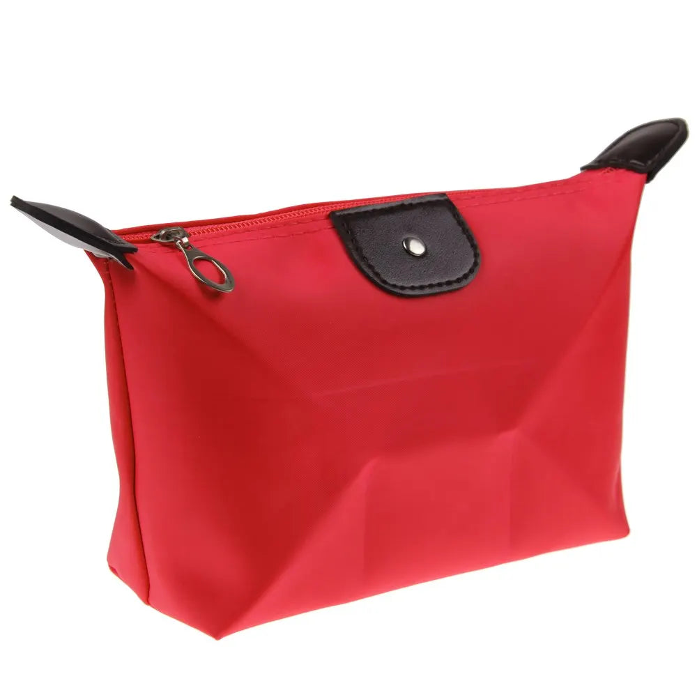 Korean Dumpling Cosmetic Bags Travel Handbag Portable Women Makeup Holder Toiletry Pouch Waterproof Candy Colored Beauty Purse