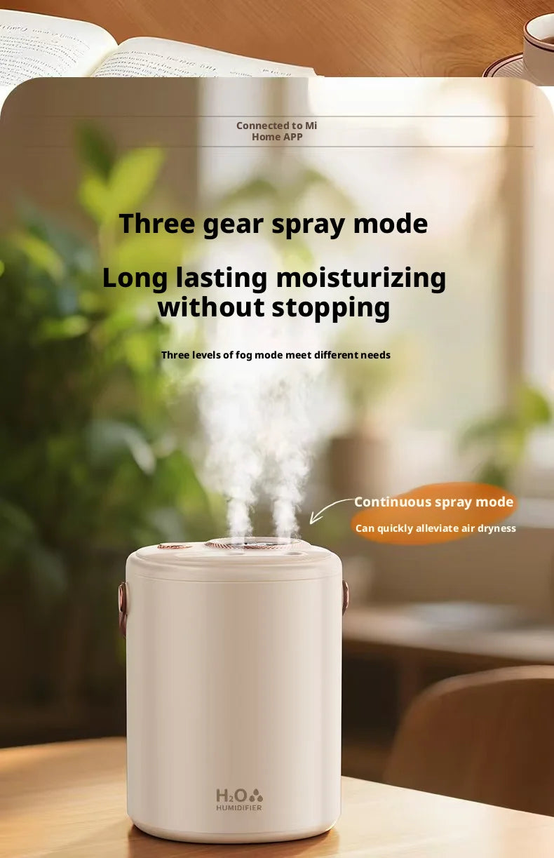 New Humidifier with USB Port Baby & Mom Friendly Ultra-Quiet Large-Capacity Water Tank Constant Humidity & Hydration for Bedroom