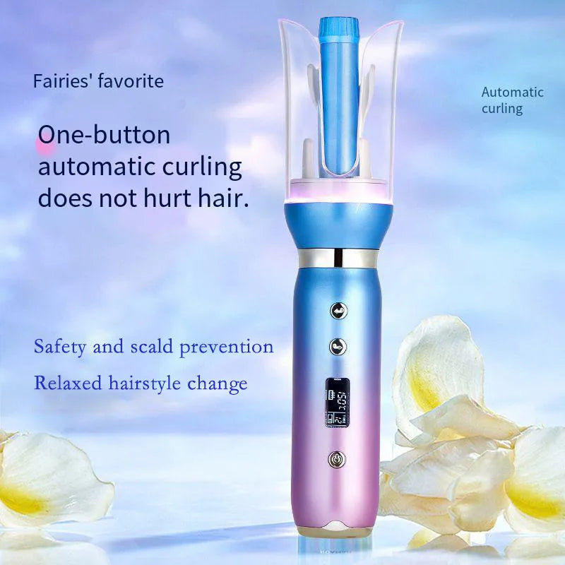Auto Hair Curling Irons Electric Automatic Ceramic 1 Inch Hair Curler Rotating Curls Waves Anti-Tangle Curling Waver Large Slot