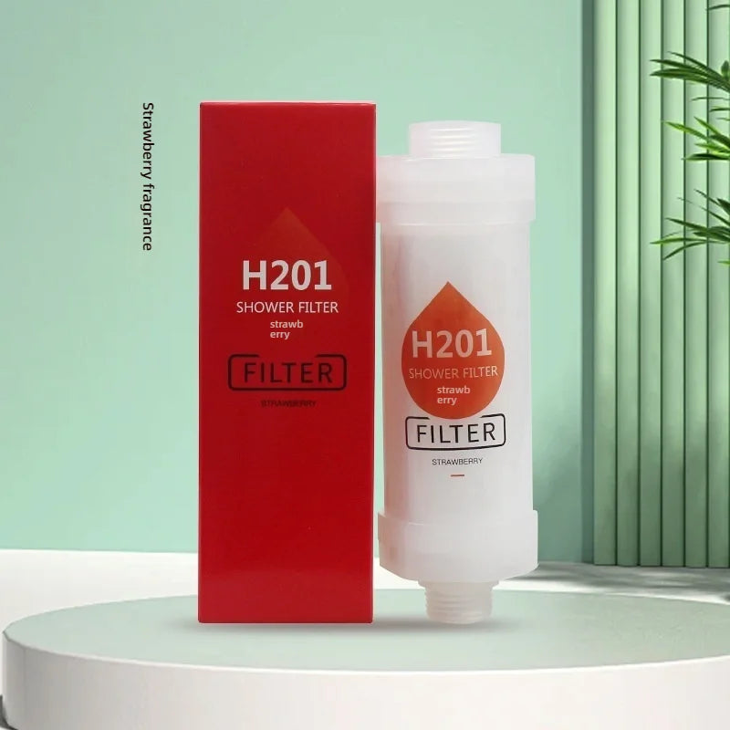 Shower filter contains fragrance, vitamin C softener, hard water purifier to remove residual chlorine, bathroom accessories