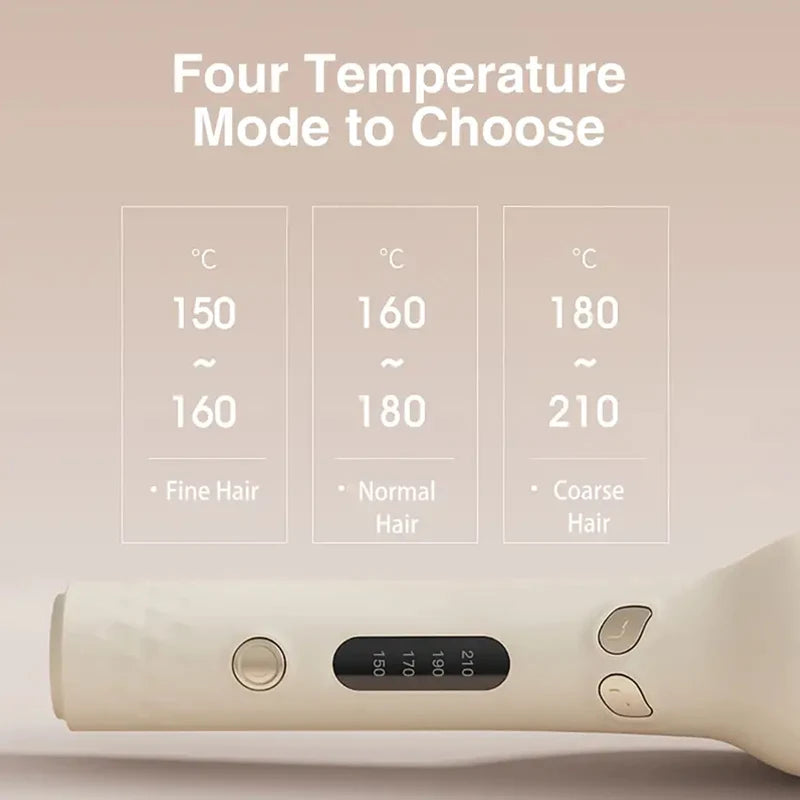 Automatic curling iron, 28 mm barrel, 4 temperature modes, negative ion generator, smart timer and sensor（U.S. Plugs）