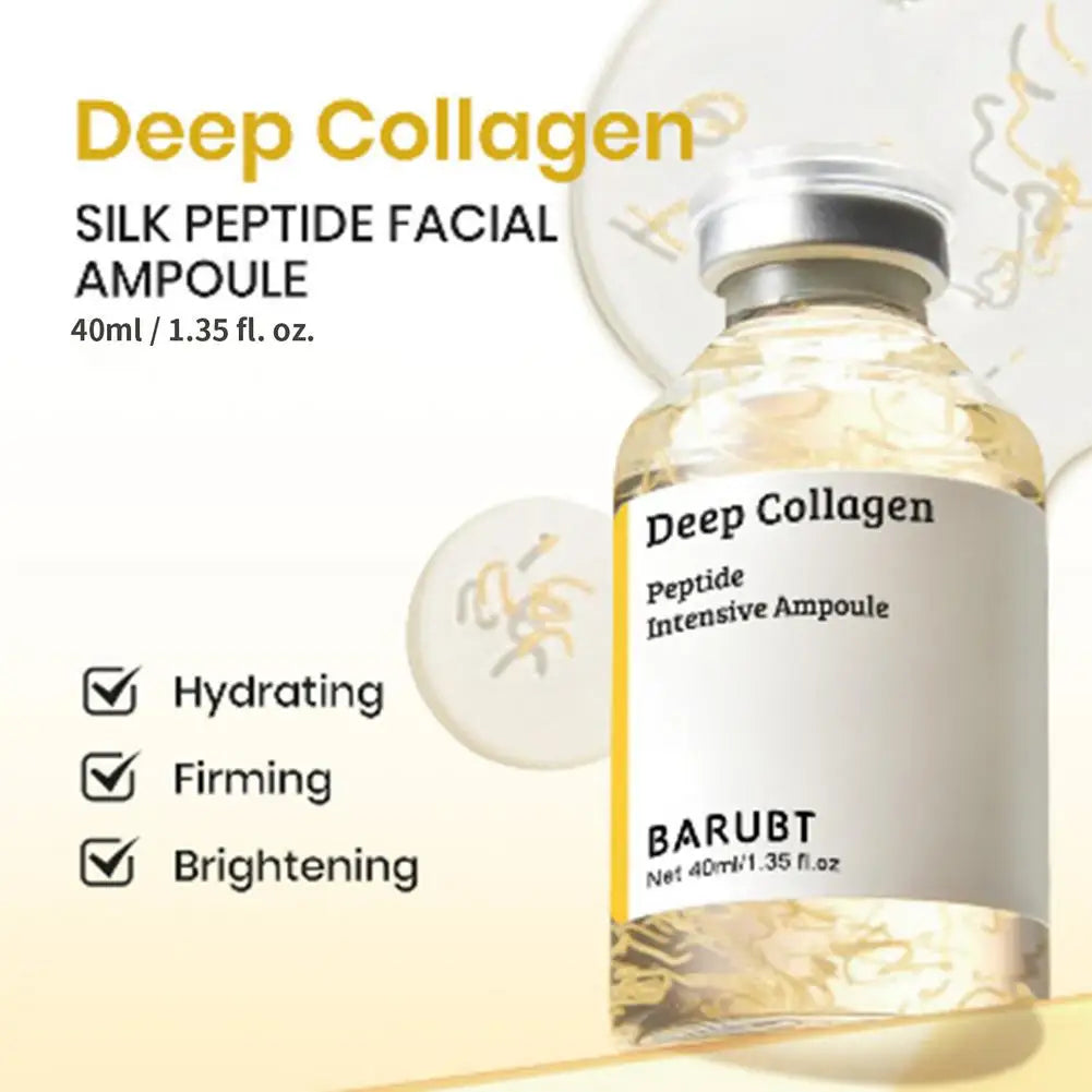 Korean Silk Collagen Essence Serum Intensive Revitalizing Formula with Deep Hydration Smoothing and Glow Boosting Skin Care