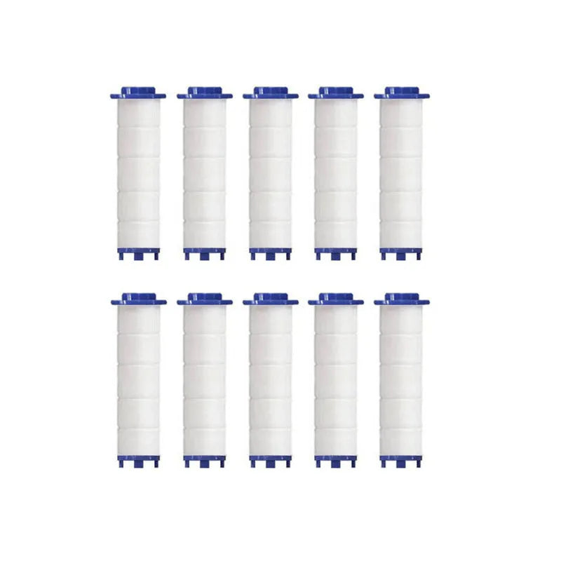 Hand Shower Filters, Set of 10 Replacement Filters for Hard Water, Remove Chlorine and Harmful Substances More Effectively