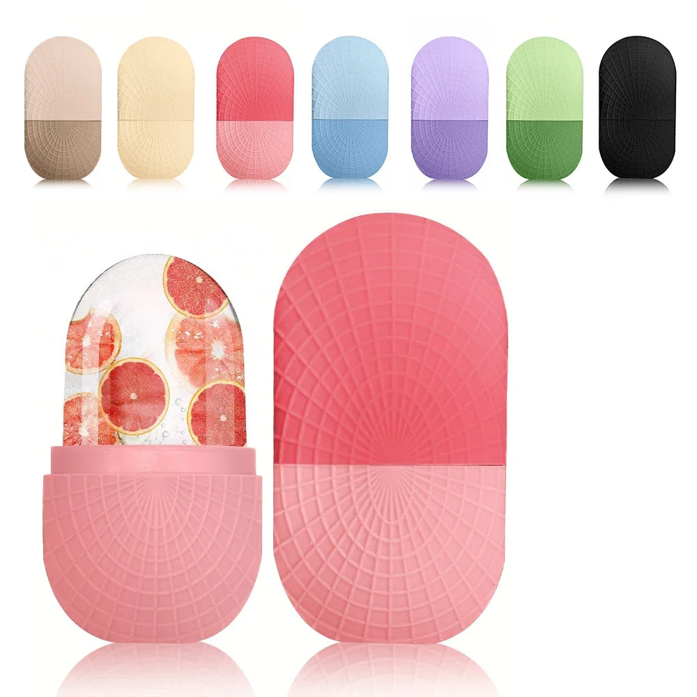 Ice Roller for Face and Eyes, Ice Roller for Face Beauty, Silicone Facial Ice Massage, Reusable Waterproof Skin Care Tool