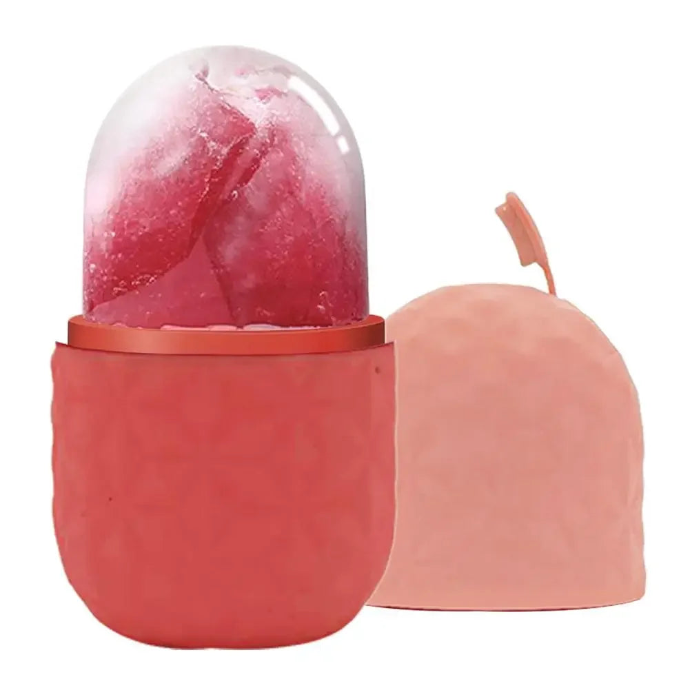 Ice Roller For Face And Eyes Silicone Ice Mold Cooling And Firming Facial Skin Ice Roller Leak-proof Reusable Facial Care Tool