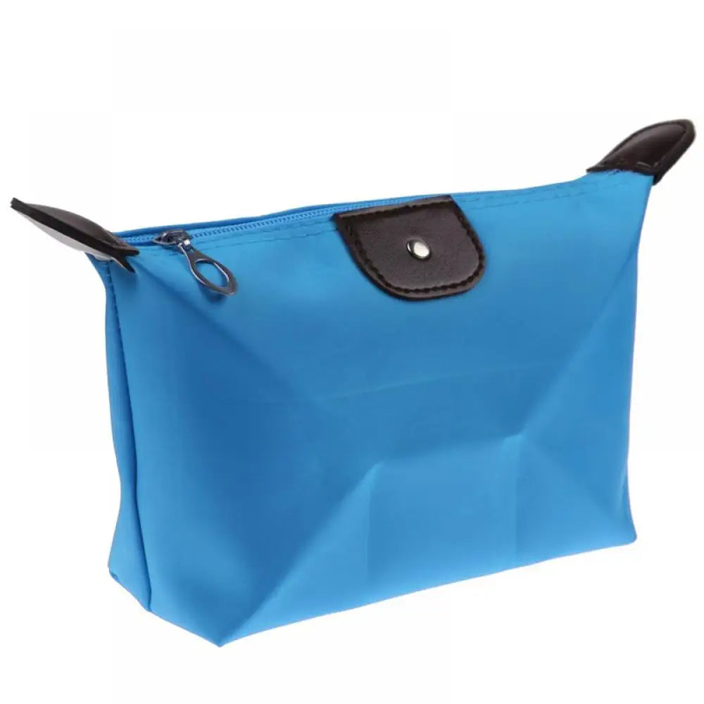 Korean Dumpling Cosmetic Bags Travel Handbag Portable Women Makeup Holder Toiletry Pouch Waterproof Candy Colored Beauty Purse