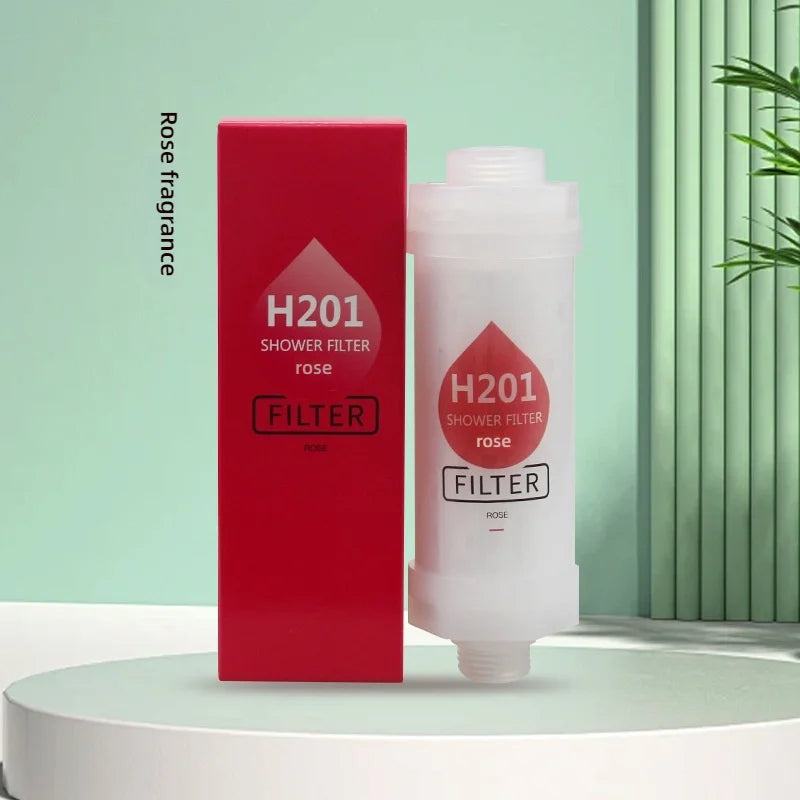 Shower filter contains fragrance, vitamin C softener, hard water purifier to remove residual chlorine, bathroom accessories