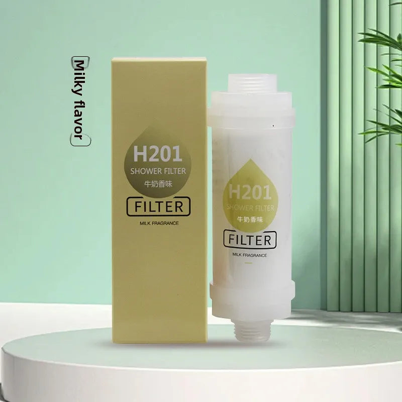 Shower filter contains fragrance, vitamin C softener, hard water purifier to remove residual chlorine, bathroom accessories