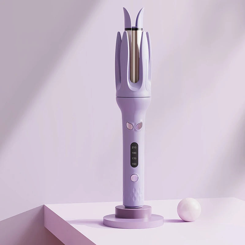 Automatic curling iron, 28 mm barrel, 4 temperature modes, negative ion generator, smart timer and sensor（U.S. Plugs）