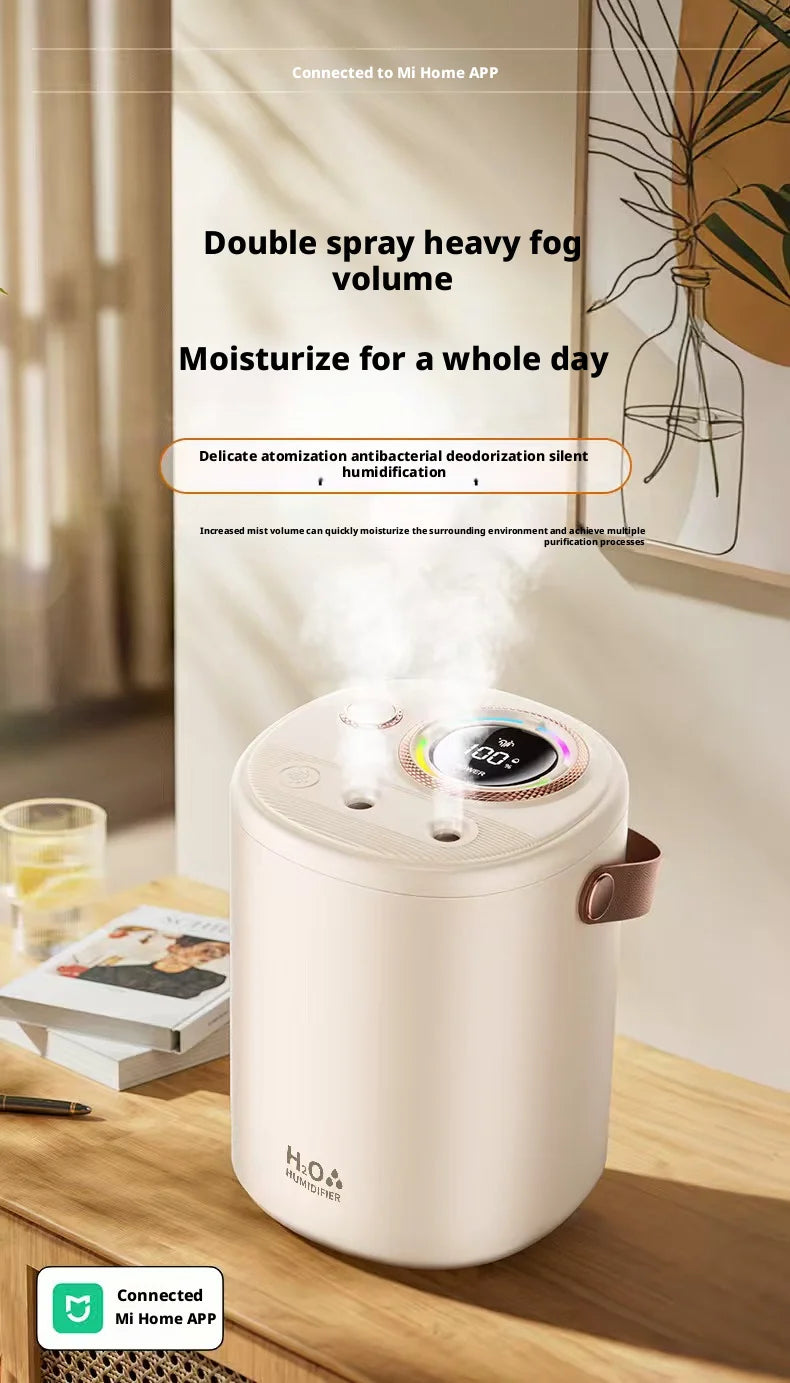 New Humidifier with USB Port Baby & Mom Friendly Ultra-Quiet Large-Capacity Water Tank Constant Humidity & Hydration for Bedroom