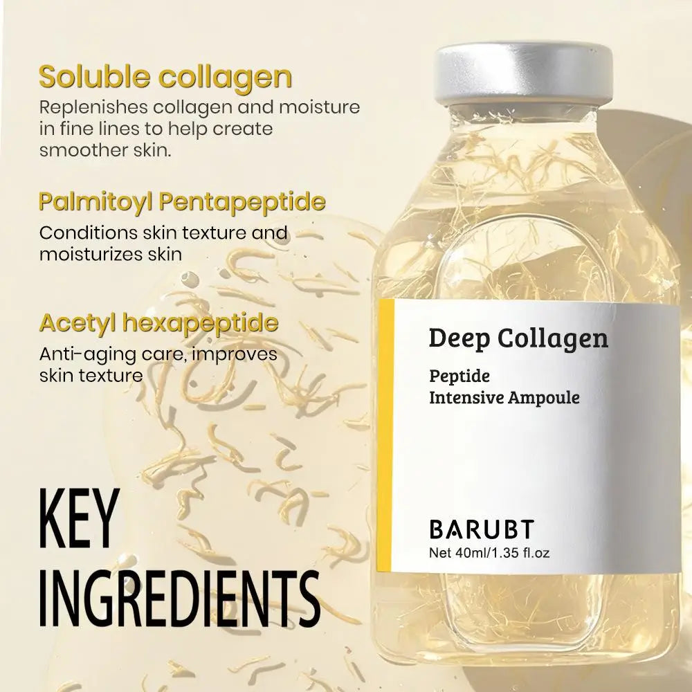 Korean Silk Collagen Essence Serum Intensive Revitalizing Formula with Deep Hydration Smoothing and Glow Boosting Skin Care