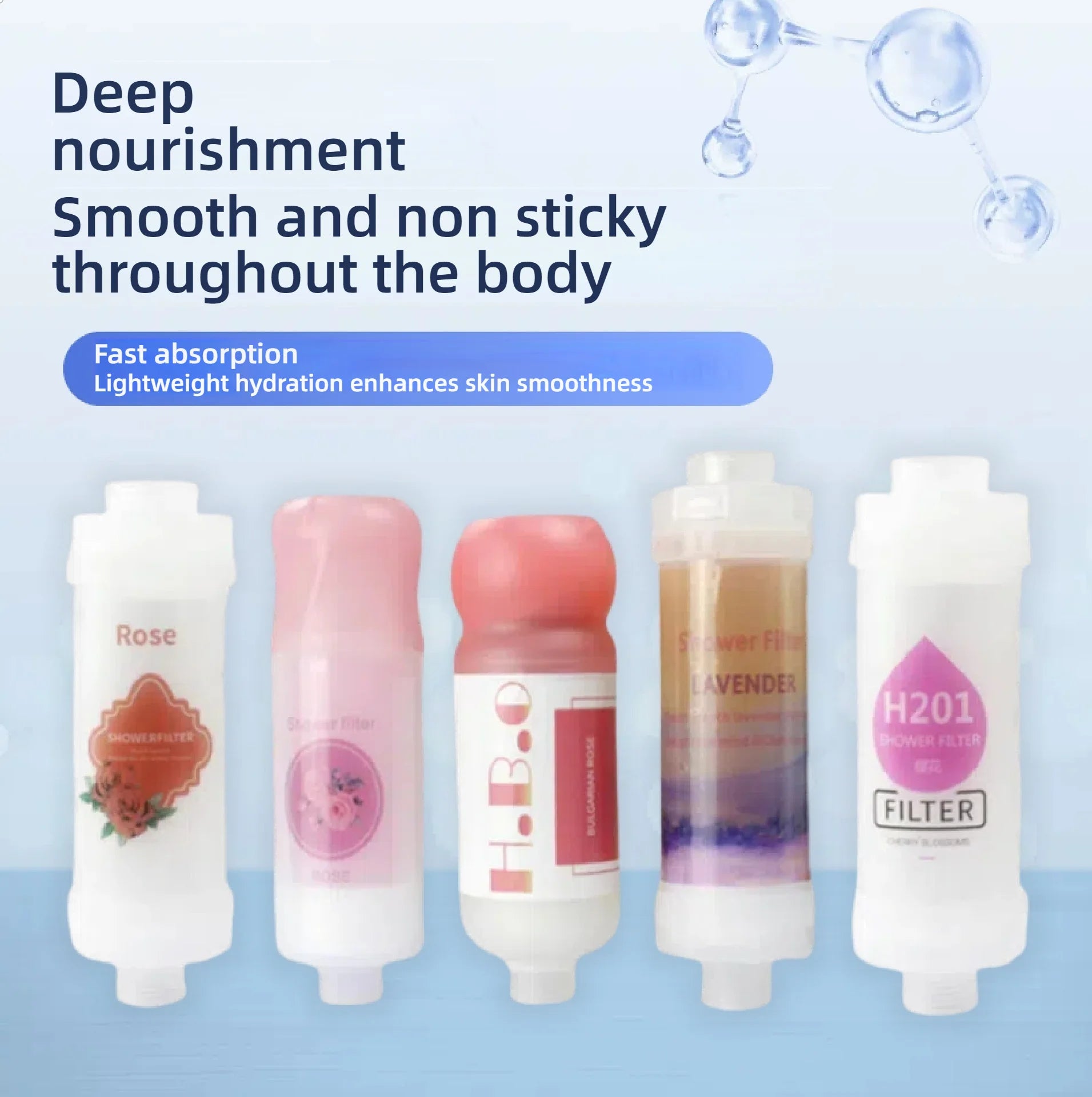 Shower filter contains fragrance, vitamin C softener, hard water purifier to remove residual chlorine, bathroom accessories