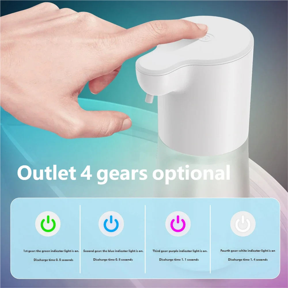 HOMEFISH Smart Sensor Automatic Soap Dispenser 350ml USB Charging Contactless Soap Foam Dispenser Hand Sanitizer Machine