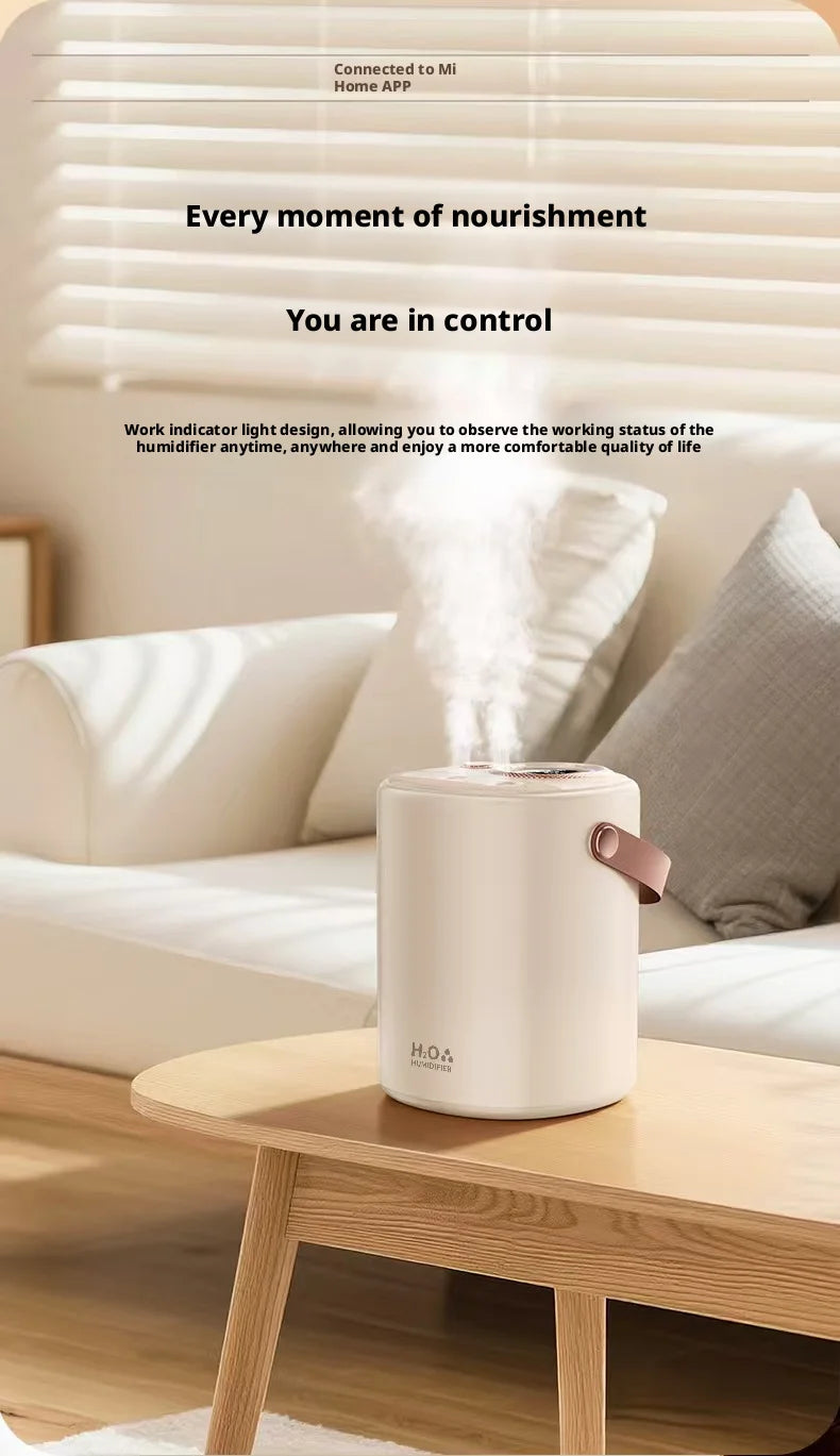 New Humidifier with USB Port Baby & Mom Friendly Ultra-Quiet Large-Capacity Water Tank Constant Humidity & Hydration for Bedroom