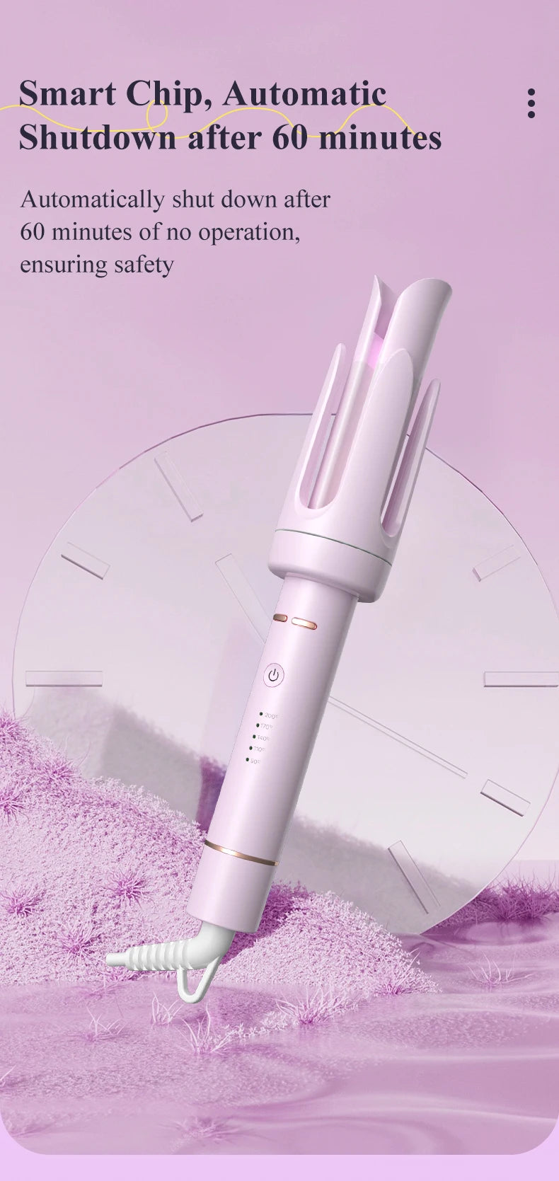 Automatic Curling Iron 32 mm Big Roll Anion Ceramic Hair Curler 4-Speed Adjustable Fast Heating Fashion Styling Tools