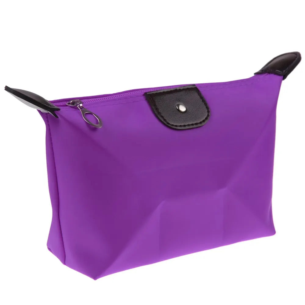 Korean Dumpling Cosmetic Bags Travel Handbag Portable Women Makeup Holder Toiletry Pouch Waterproof Candy Colored Beauty Purse