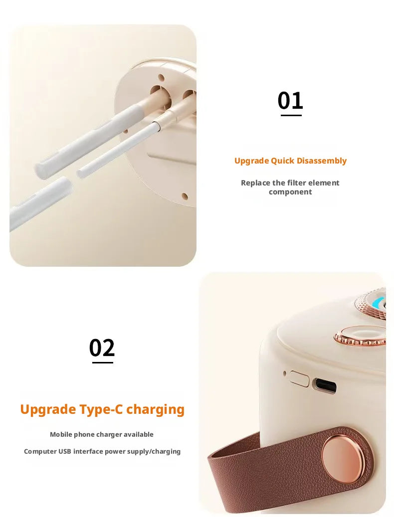 New Humidifier with USB Port Baby & Mom Friendly Ultra-Quiet Large-Capacity Water Tank Constant Humidity & Hydration for Bedroom