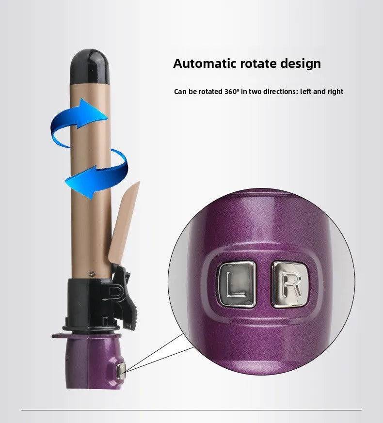 Fully automatic rotating electric curling iron, automatic curling device, gentle on hair, large wave curling hairdressing tool