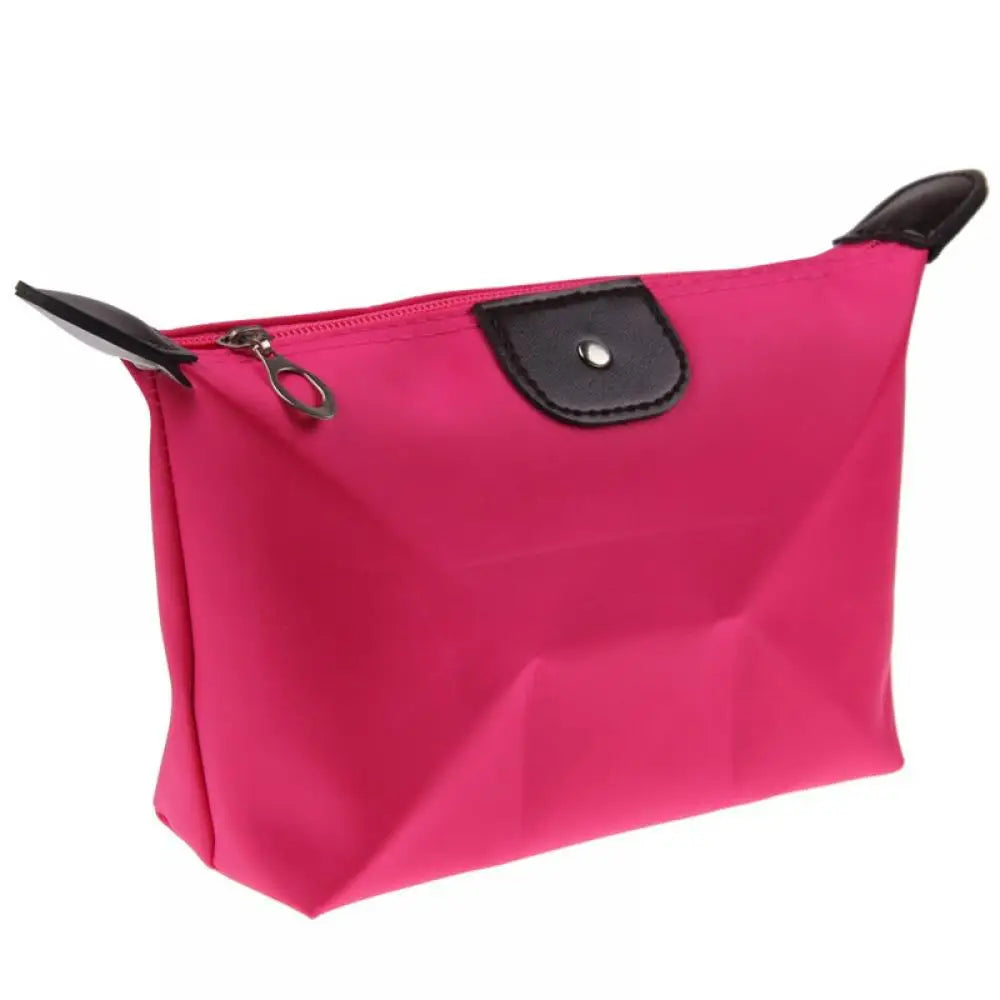 Korean Dumpling Cosmetic Bags Travel Handbag Portable Women Makeup Holder Toiletry Pouch Waterproof Candy Colored Beauty Purse