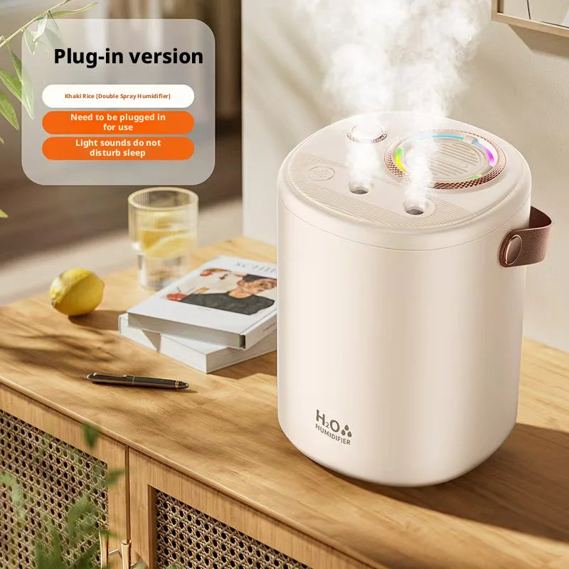 New Humidifier with USB Port Baby & Mom Friendly Ultra-Quiet Large-Capacity Water Tank Constant Humidity & Hydration for Bedroom