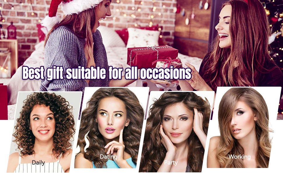 LESCOLTON Automatic Curling Iron Innovative Large Curl Professional Hair Curler Automatic Curling Hair Styling Tool for All Ages