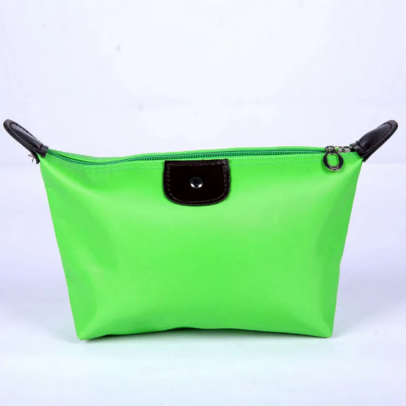 Korean Dumpling Cosmetic Bags Travel Handbag Portable Women Makeup Holder Toiletry Pouch Waterproof Candy Colored Beauty Purse