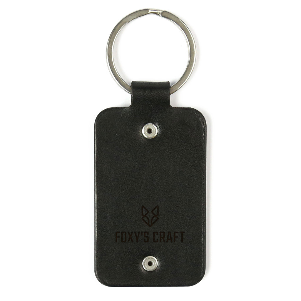 Leather keychain – Never be the one who kiss the ass